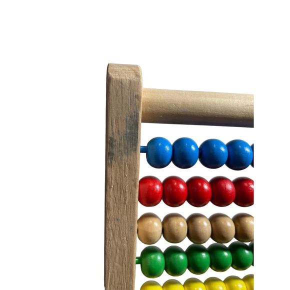 Melissa and Doug Abacus Classic Wooden Educational Counting Toy with 100 Beads - Picture 10 of 10